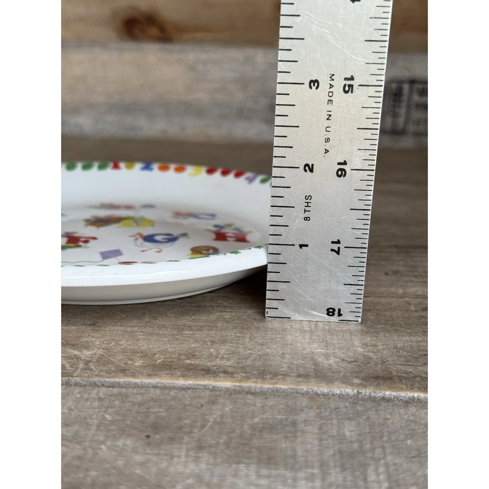 Vintage LENOX Teachers Pet Alphabet Animals Child Plate 7 1/2